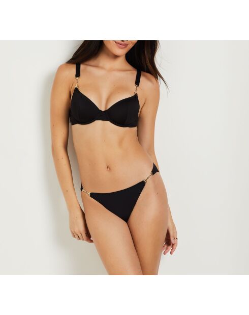 Schwarzer Bügel-BH Horsy