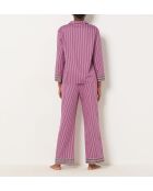 Violettes floristisches Hemd