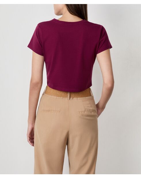 T-shirt van Gargi plum