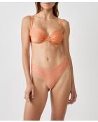 Oranje Mooka Braziliaans bikinibroekje met hoge pijpen