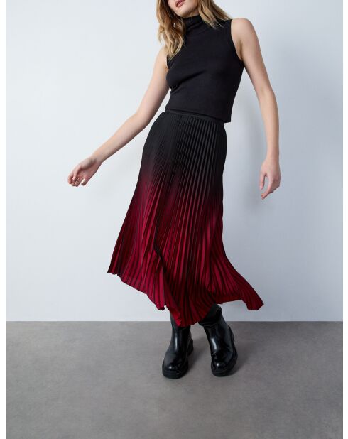 Jupe Eden bordeaux et noire