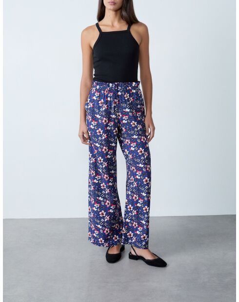 Vilma veelkleurige broek met bloemenprint