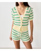 Mehrfarbige Genia-Strickjacke