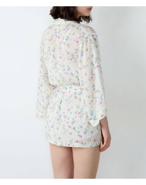 Bata estampada azul y verde de Prati