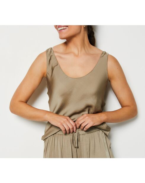 Camiseta sin mangas verde Cheeta