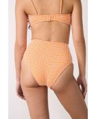 Orange Bikinihose Nova mit hoher Taille