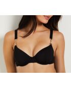 Schwarzer Bügel-BH Horsy