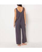 Antracietkleurige jumpsuit uit één stuk Odesa
