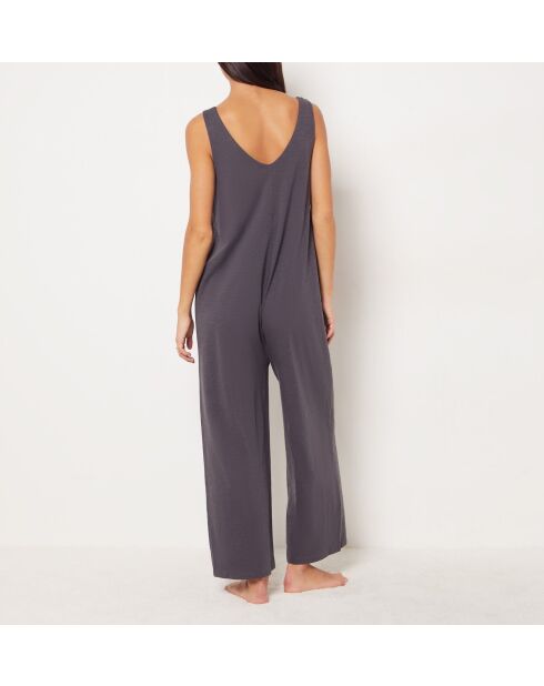 Antracietkleurige jumpsuit uit één stuk Odesa