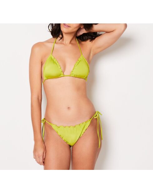 Sujetador sin marco triangular y sin concha Roja Anis