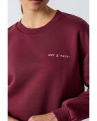 Glanda burgunderfarbenes Sweatshirt