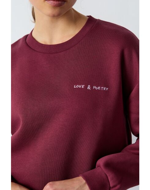 Sweatshirt Glanda bordeaux