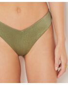 Idyllisch khaki olijfgroen Braziliaans bikinibroekje met hoge pijpen