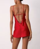 Rotes Masquerade-Nachthemd