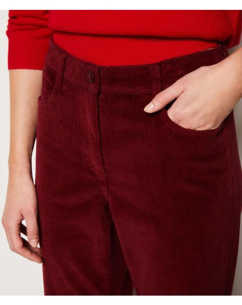 Enory bordeauxrode broek