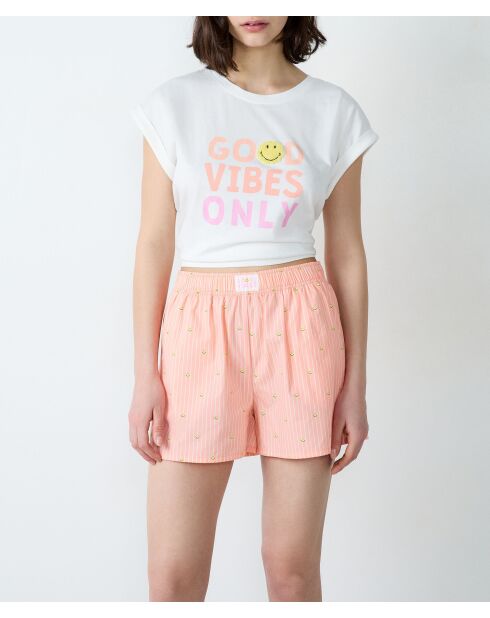 Oranje gestreepte korte broek van Vahe