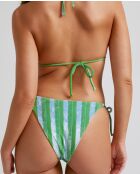 Klassisches Bikiniunterteil Divino mit grüner Krawatte