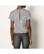 Fegha-T-Shirt in Silber