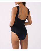 Bañador negro de 1 pieza, talla única, sin marco y sin carcasa