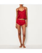 Set cadeau - Pyjama deux pièces Sissie rouge