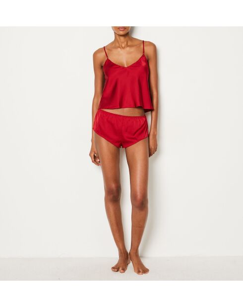 Set cadeau - Pyjama deux pièces Sissie rouge