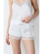 Weiße Promise-Shorts