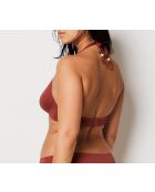 Soutien-gorge triangle avec armature et sans coque Idyllique rouille