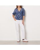 Sophie shirt met blauwe print