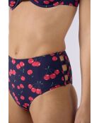 Braguita de bikini de cintura alta azul marino The Bombshell