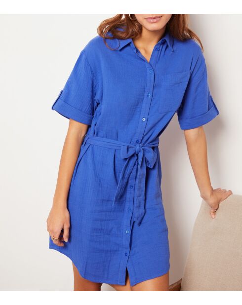 Koningsblauwe jurk Conno