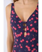 Bañador Baila de 1 pieza sin aros estampado rojo marino