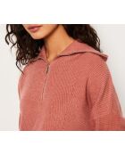 Jersey con cremallera ruborizada Franceska