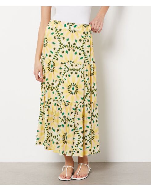 Jupe Valentine imprimé Jaune vif