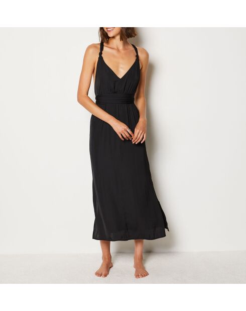 Camicia da notte nera Syna