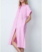 Calin rox roze en wit gestreepte jurk