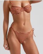 Valley Klassische Bikinihose mit mehrfarbiger Schleife