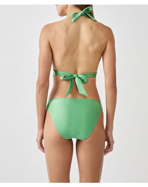 Mooka groene triangel-bh zonder beugel en met schelp