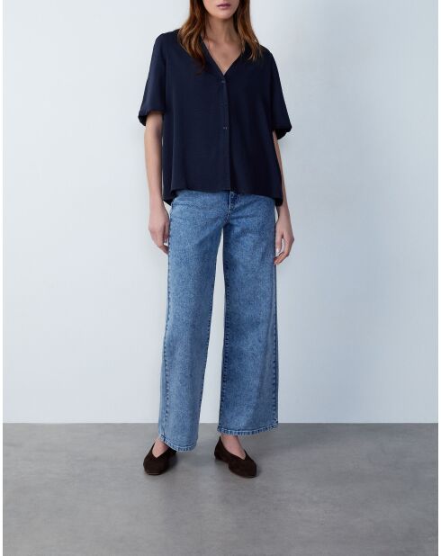 Vermeer marineblaues Hemd