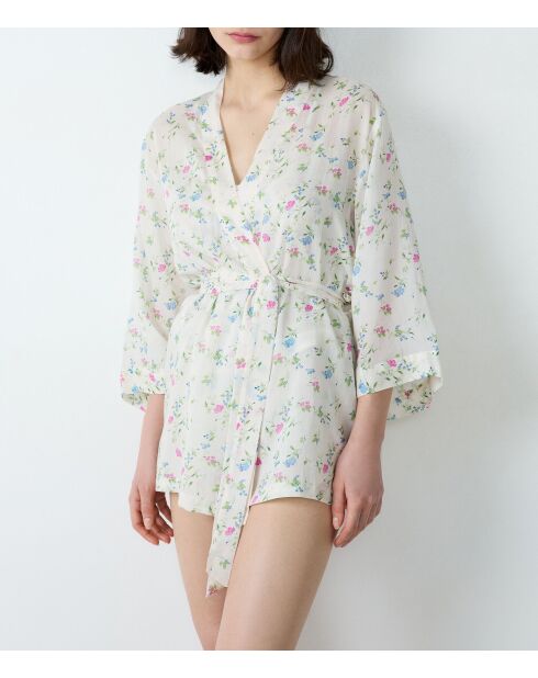 Bata estampada azul y verde de Prati