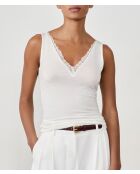 Ecru tanktop Warm Light Lace