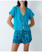 Blaues Hemd Erin Duck