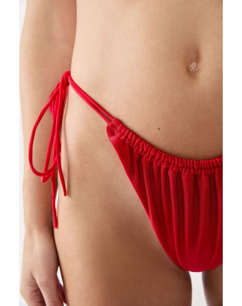 Braguitas de bikini brasileñas Ficelle Negara rojas