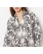 Agabbo schwarz-weißes Druckkleid