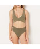 Onesize by etam khakifarbener olivfarbener BH ohne dreieckigen Bügel und ohne Schale