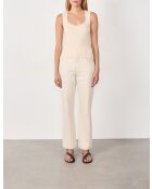 Ecrukleurige trui Ludmilla in maat