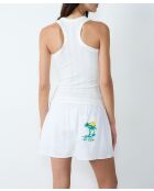 Camiseta blanca sin mangas Foz