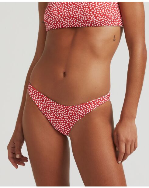 Watermeloenrood klassiek bikinibroekje
