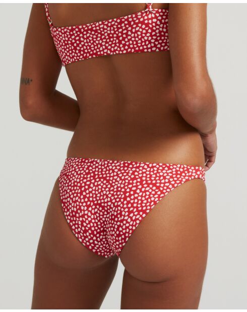 Watermeloenrood klassiek bikinibroekje