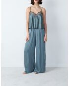 Caraco Fan petrolblauw/grijs