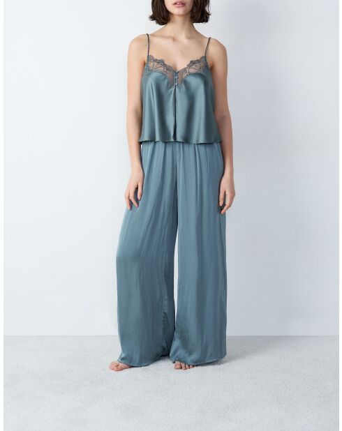 Caraco Fan petrolblaugrau